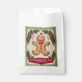 Weihnachts-Lebkuchen-Party Geschenktütchen (Vorderseite)