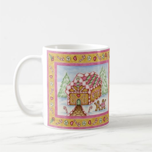 Weihnachts-Lebkuchen-Tasse-Geschenk Kaffeetasse (Links)
