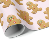 Weihnachts-Lebkuchen-Umschlagpapier Geschenkpapier (Rolleneckpunkt)