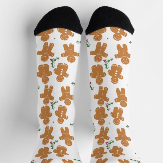 Weihnachts-Lebkuchen Urlaub Socken (Oben)