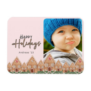 Weihnachts-Lebkuchen Urlaubsattel Aquarell Magnet
