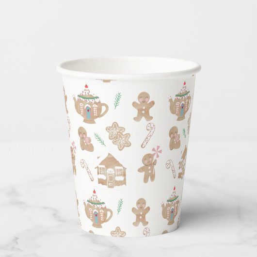 Weihnachts-Lebkuchenbecher Pappbecher (Rückseite)