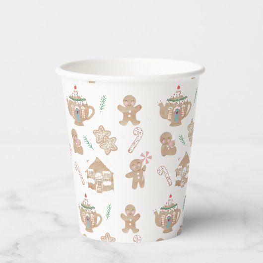 Weihnachts-Lebkuchenbecher Pappbecher (Vorderseite)