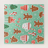 Weihnachts-Lebkuchendesign Puzzle (Horizontal)