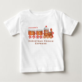 Weihnachts-Lebkuchengeflecht individuell anpassbar Baby T-shirt