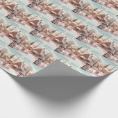 Weihnachts-Lebkuchenhaus Geschenkpapier (Ecke)