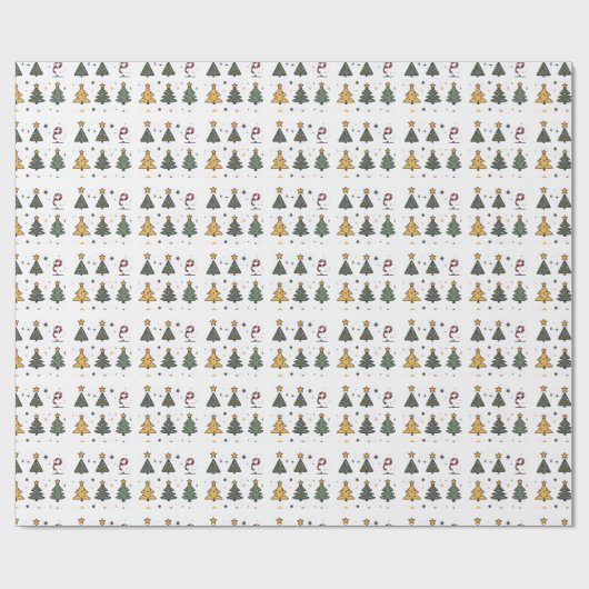 Weihnachts-Lebkuchenhaus Geschenkpapier (Flach)