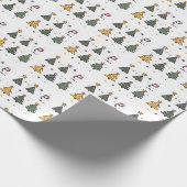 Weihnachts-Lebkuchenhaus Geschenkpapier (Ecke)