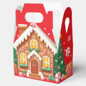Weihnachts-Lebkuchenhäuschen Geschenkschachtel (Geöffnet)