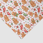 Weihnachts-Lebkuchenjunge und -Mädchen mit Strümpf Seidenpapier (Detail)
