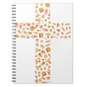 Weihnachts-Lebkuchenkreuz Notizblock (Vorderseite)