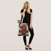 Weihnachts-Lebkuchenmann Tasche (Am Model)