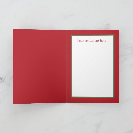 Weihnachts-Lebkuchenrezept Feiertagskarte (Innenseite)