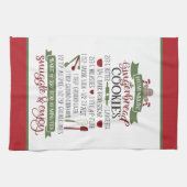 Weihnachts-Lebkuchenrezept Geschirrtuch (Horizontal)