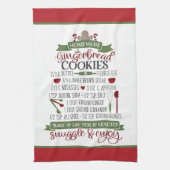 Weihnachts-Lebkuchenrezept Geschirrtuch (Vertikal)