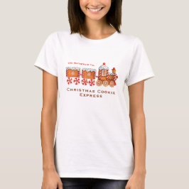 Weihnachts-Lebkuchenzug Anpassbar T-Shirt