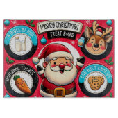 Weihnachts-Leckerei für den Weihnachtsmann | Milch Schneidebrett (Vorderseite)