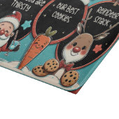 Weihnachts-Leckerei für den Weihnachtsmann | Milch Schneidebrett (Ecke)