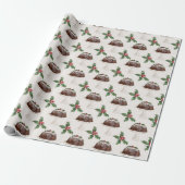 Weihnachts-Leckerei-Muster Geschenkpapier (Ungerollt)