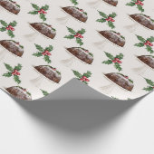 Weihnachts-Leckerei-Muster Geschenkpapier (Ecke)