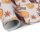 Weihnachts-Leckerei-Muster Geschenkpapier (Rolleneckpunkt)