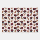 Weihnachts-Leckerei-Muster Geschenkpapier Set (Vorderseite)