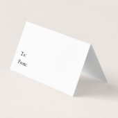 Weihnachts-Leckerei Tasche Topper für jemanden ext Visitenkarten (Rückseite)