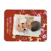 Weihnachts-Leckereien Feierliche Familienfeier Fot Magnet (Horizontal)