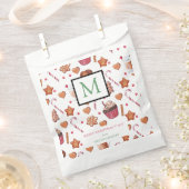 Weihnachts-Leckereien Frohe Weihnachts-Monogramm Geschenktütchen (Ausgeschnitten)
