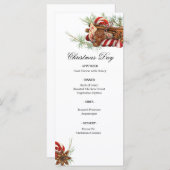 Weihnachts-Leckereien-Menü Menükarte (Vorne/Hinten)