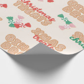 Weihnachts-Leckereien Muster Geschenkpapier (Ecke)