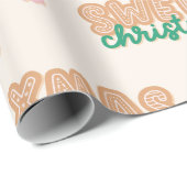 Weihnachts-Leckereien Muster Geschenkpapier (Rolleneckpunkt)