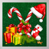 Weihnachts-Leckereien-Poster Poster (Vorne)