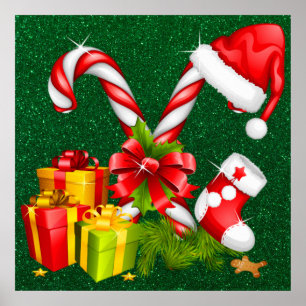 Weihnachts-Leckereien-Poster Poster