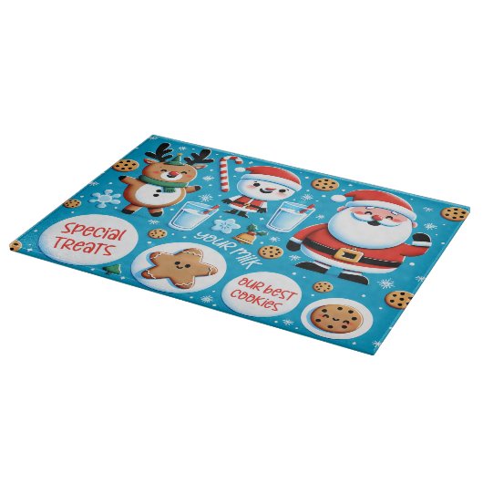 Weihnachts-Leckereien Schneidebrett (Ecke)
