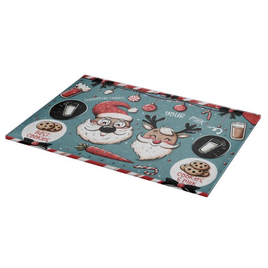 Weihnachts-Leckereien Schneidebrett (Ecke)