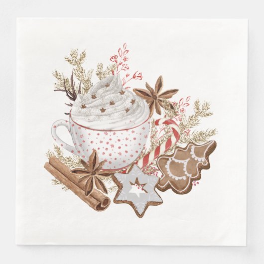 Weihnachts-Leckereien Serviette (Vorderseite)