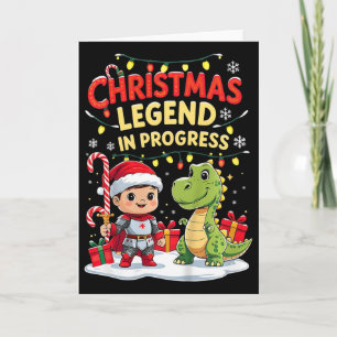 Weihnachts-Legende in Arbeit Niedlicher Feiertagsk Karte