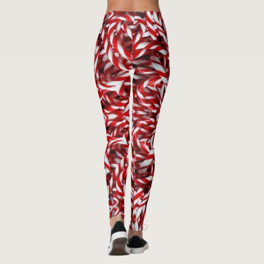 Weihnachts-Leggings, Candy Cane Leggings (Rückseite)