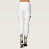 Weihnachts-Leggings Hochwaisted Capris, weiß Leggings (Rückseite)
