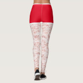 Weihnachts-Leggings Imitate Floral White Lace Fish Leggings (Rückseite)