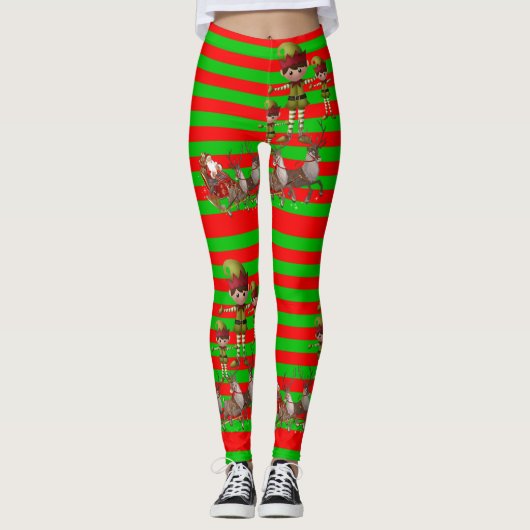 Weihnachts-Leggings Leggings (Vorderseite)