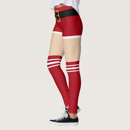 Weihnachts-Leggings mit Funny Santa Design Leggings (Links)