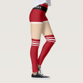 Weihnachts-Leggings mit Funny Santa Design Leggings (Rechts)