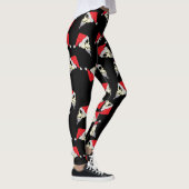 Weihnachts-Leggings mit Schädeln in Weihnachtsmann Leggings (Rechts)
