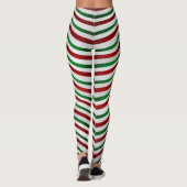 Weihnachts-Leggings Niedlich Candy Cane Stretchy P Leggings (Rückseite)