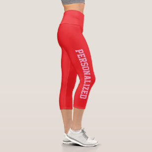 Weihnachts-Leggings personalisiert Waisted Capris