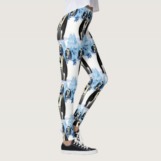 Weihnachts-Leggings Pinguin Leggings (Rechts)