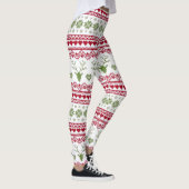 Weihnachts-Leggings/Schneeflocken, Herz und Rentie Leggings (Rechts)