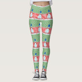 Weihnachts-Leggings, Schneemann Leggings (Vorderseite)